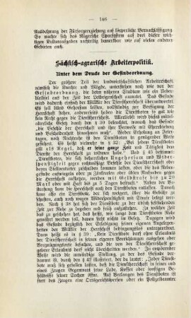 Sächsisch-agrarische Arbeiterpolitik.