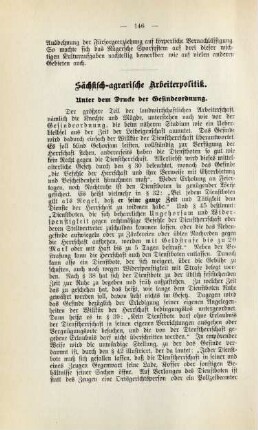 Sächsisch-agrarische Arbeiterpolitik.