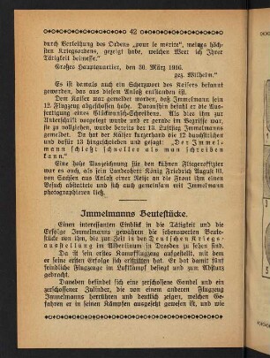42-44, Immelmanns Beutestücke
