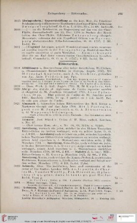 Ritterorden (Nr. 3018 - 3186)