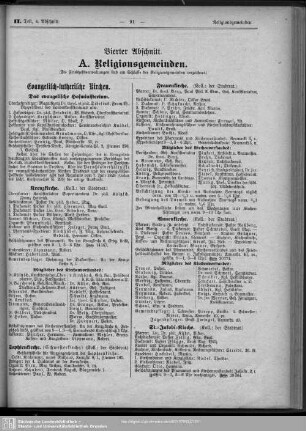 Vierter Abschnitt. Religionsgemeinden. Schulen.