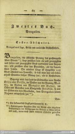 Zweytes Buch. Bengalen