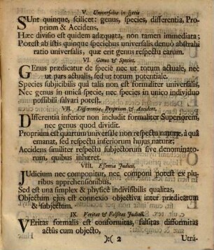 Theses Ex Universa Philosophia : Die 7. Martii, Anno 1748