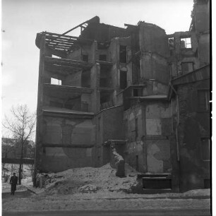 Negativ: Ruine, Baumeisterstraße 3, 1955