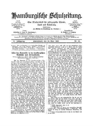 Ueber den Unterricht in der hamburgsichen Geschichte und Heimatkunde : (Schluß)