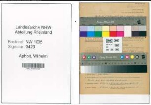 Entnazifizierung Wilhelm Apholt , geb. 23.08.1910 (Steiger)