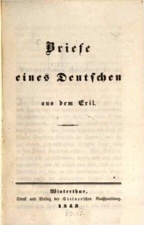 Briefe eines deutschen aus dem Exil