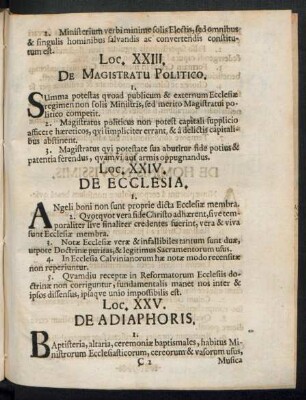 Loc. XXIV. De Ecclesia