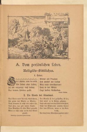 A. Vom persönlichen Leben