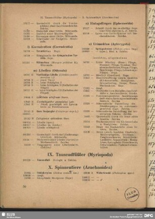 IX. Tausendfüßler (Myriopoda)