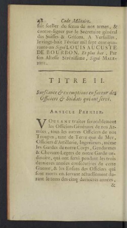 Titre II.