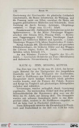 Raum 67: Zinn, Messing, Kupfer