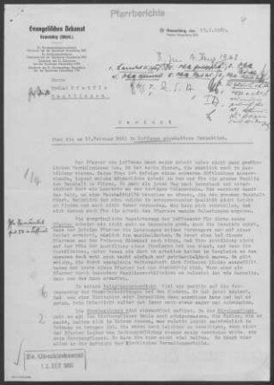 Loffenau: Inspektionsbericht 1960