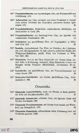 Ostasiatika (Nr. 660-714)