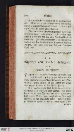 §. 4: Nigritien oder Vorder-Aethiopien, auch Nieder-Aethiopien