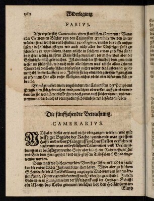 160-169, Die fünffzehendte Betrachtung