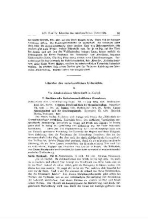 Literatur des naturkundlichen Unterrichts