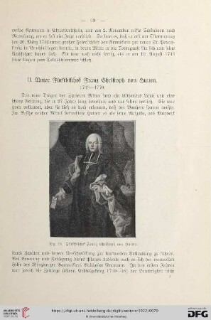 II. Unter Fürstbischof Franz Christoph von Hutten