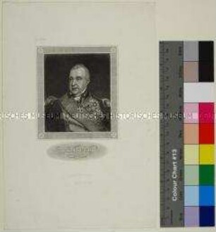 Porträt des britischen Admirals Edward Pellew, 1. Viscont of Exmouth - aus Meyers Conversationslexikon