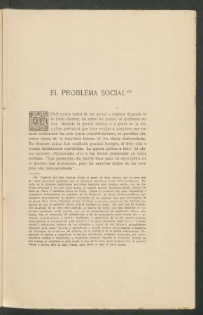 El problema social