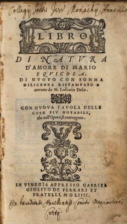Libro Di Natvra D'Amore