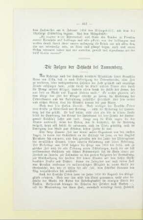 Die Folgen der Schlacht bei Tannenberg