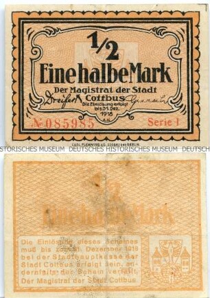 Cottbus, ½-Mark