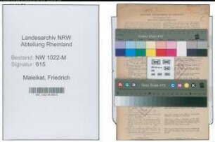 Entnazifizierung Friedrich Maleikat , geb. 02.04.1892 (Polizeibeamter)