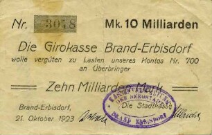 Gutschein - 10 Milliarden Mark