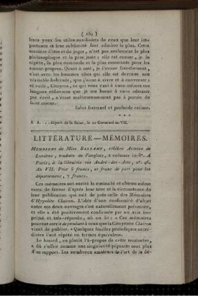Littérature - Mémores.