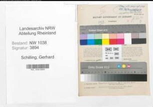 Entnazifizierung Gerhard Schilling , geb. 03.12.1913 (Jurist)