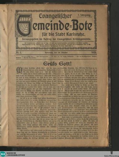 Titelseite einer Zeitung