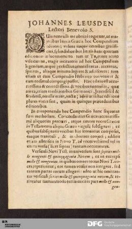 Ad Lectorem.