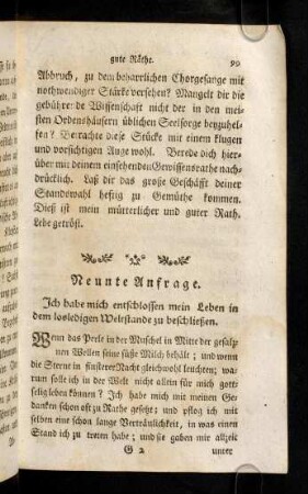 99-108, Neunte Anfrage