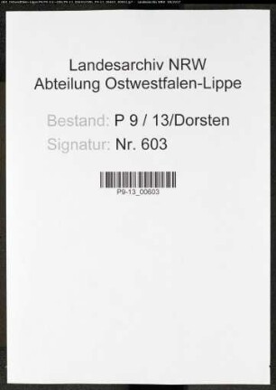 Sterberegister Standesamt Dorsten