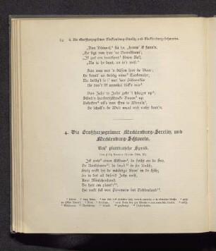 4. Die Großherzogtümer Mecklenburg-Strelitz und Mecklenburg-Schwerin
