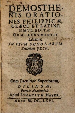Demosthenis orationes Philippicae
