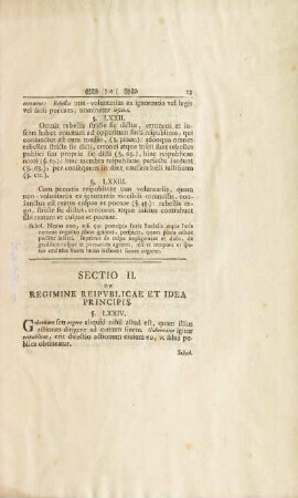 Sectio II. De Regimine Reipvblicae Et Idea Principis