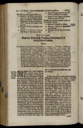 Das II. Capitel. Von den Herzoglich-Sachsen-Lauenburgischen angehörigen Landen.