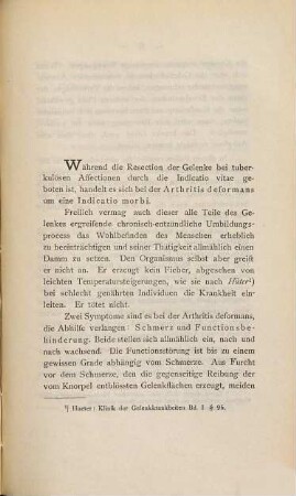 Ein Fall von Hüftgelenksresection wegen Arthritis deformans