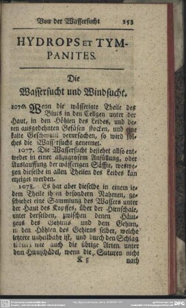 Hydrops Et Tympanites : Die Wassersucht und Windsucht
