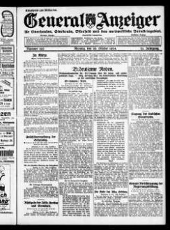 General-Anzeiger für Oberhausen, Sterkrade, Osterfeld und das nordwestliche Industriegebiet. 1921-1930