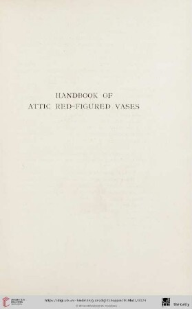 Handbook of Attic red-figured vases