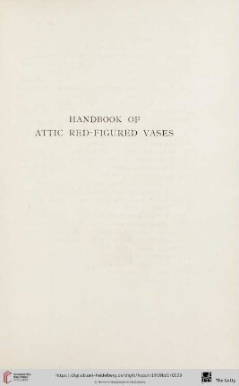 Handbook of Attic red-figured vases