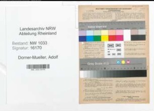 Entnazifizierung Adolf Dorner-Mueller , geb. 28.02.1916 (Elektriker)