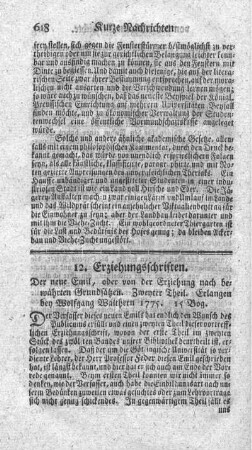 Der neue Emil, oder von der Erziehung nach bewährten Grundsätzen. T.2.