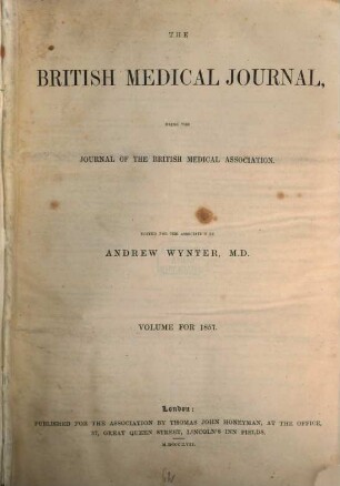 British medical journal : BMJ, 1857