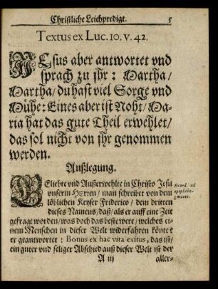Textus ex Luc.10. v. 42.
