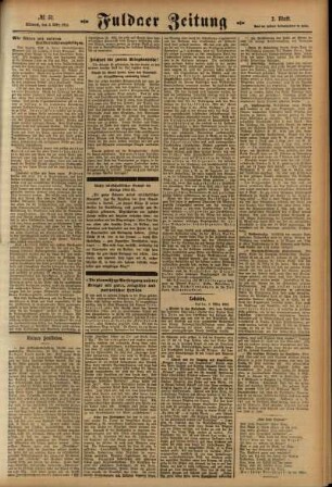 Zweite Ausgabe vom Mittwoch, den 03. März 1915.