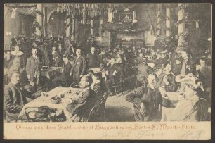 Ansichtskarte Vollbelegter Saal im „Buggenhagen“, Oranienstraße 147